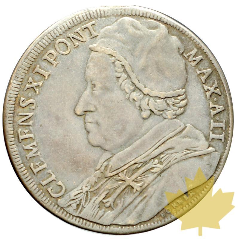 VATICAN-1702-PIASTRA-Rome-Clemens XI-TTB-très Rare - 20190618141205_PIASTRA-1702-VATICAN-2.JPG