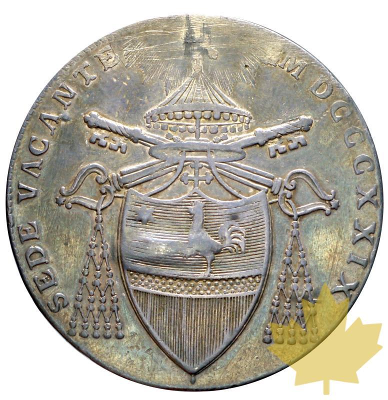VATICAN-1829 B-SCUDO-SEDE VACANTE-TTB - 20190619160302_SCUDO-1829-BOLOGNA-1.JPG