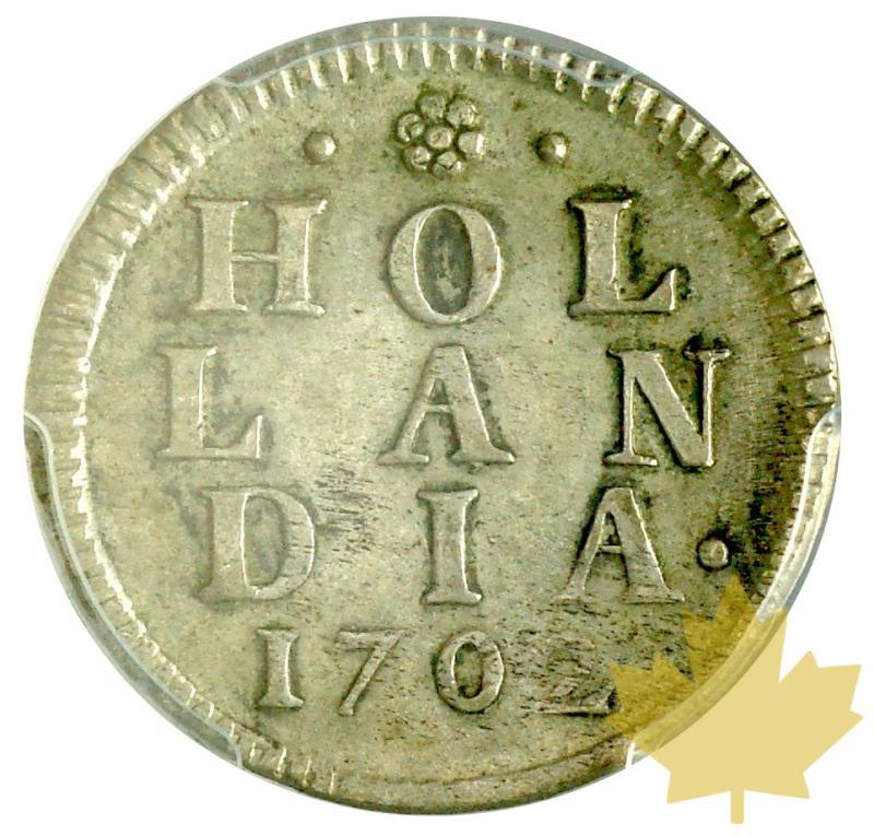 PAYS BAS-HOLLANDIA-1702-DUIT-PCGS AU58 - 20190625150900_holland-1702-duit-1.JPG