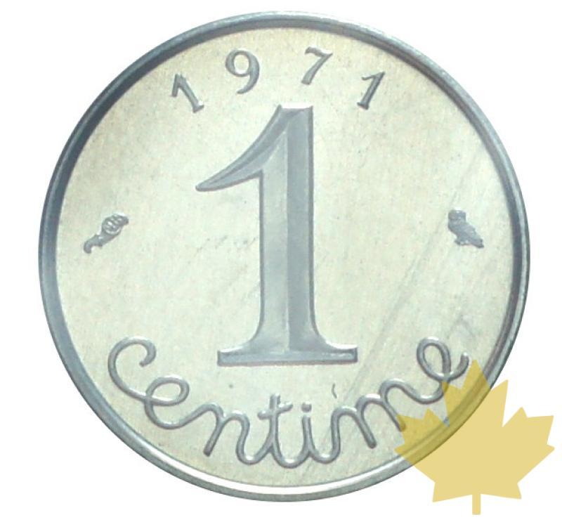 FRANCE-1971-1 CENTIME PIEFORT-FDC - 20190820102337_1centime-1971-piefort-2.JPG