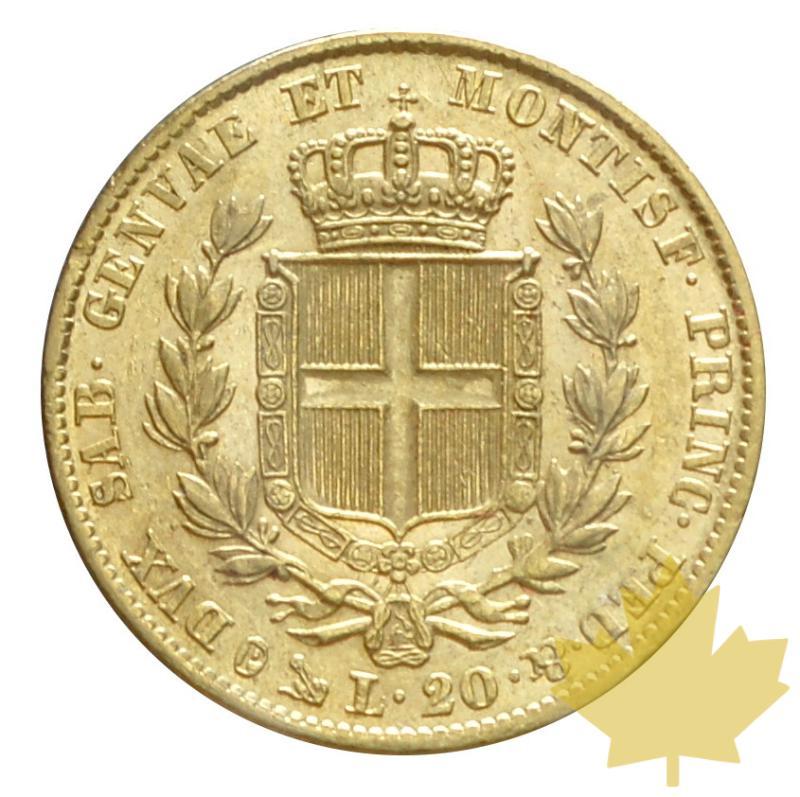 ITALIE-1845-20 LIRE-Carlo Alberto-Genova-SUP - 20190826144439_20lire-1845-g-sup-2.JPG