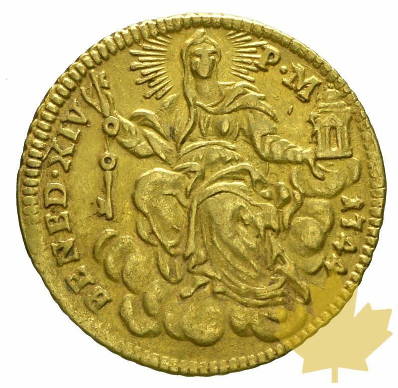 VATICAN-1744-Zecchino- Benedetto XIV-SUP-FDC - 20190906100623_vatican-zecchino-1744-1.JPG