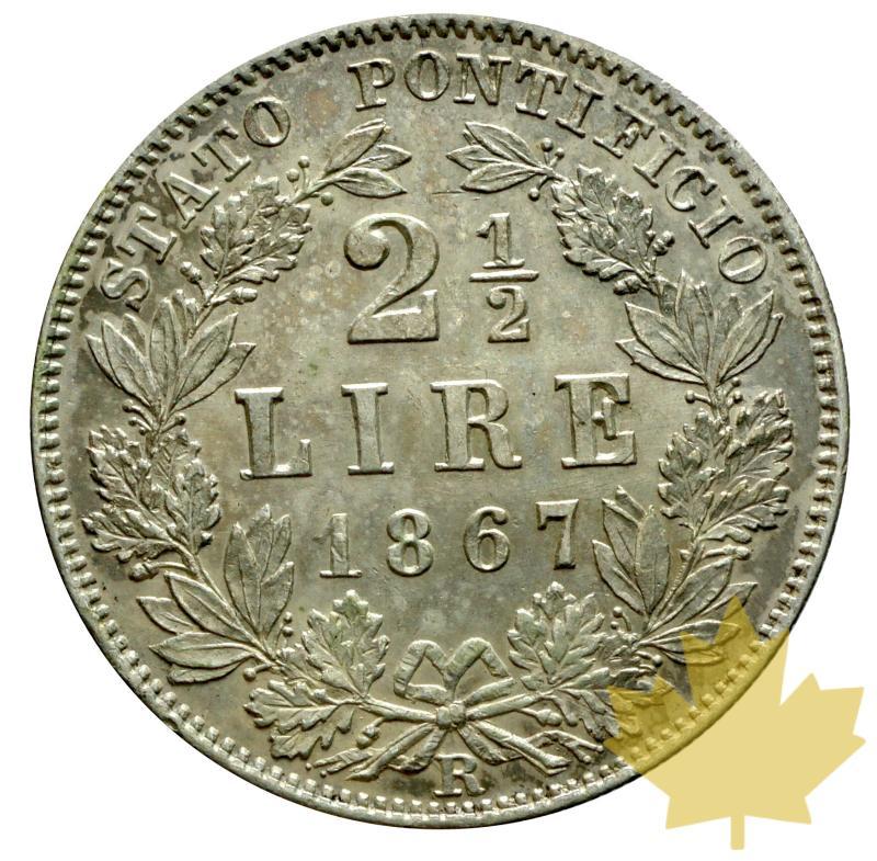 VATICAN-1867-2 1/2 LIRE-AN XXI-PIUS IX-TTB - 20190918150508_2-mezzo-lire-1867-2.JPG