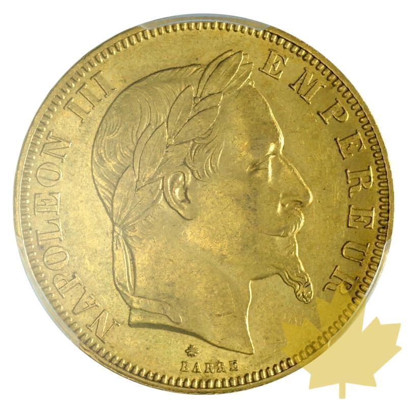 FRANCE-1867A-50 FRANCS-NAPOLEON III-PCGS AU58 - 20190925171013_50francs-1867a-pcgs-1.JPG