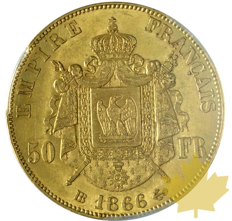 FRANCE-1866 BB-50 FRANCS-Napoléon III-PCGS AU58 - 20190925171200_50francs-1866bb-pcgs-2.JPG