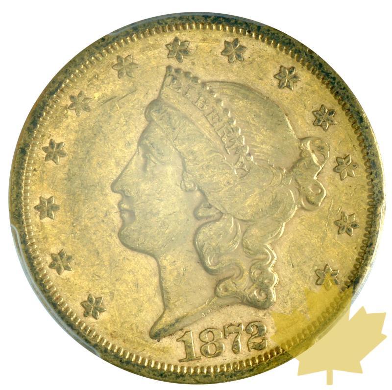 USA-1872 S-20 Dollars-Liberty-PCGS AU53 - 20191008134156_20DOLLARS-1872S-1.JPG
