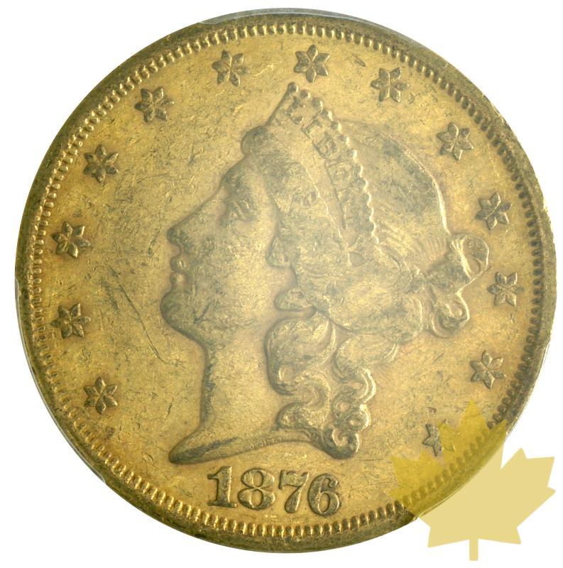 USA-1876S-20 Dollars-Liberty-PCGS AU55 - 20191008135253_20DOLLARS-1876S-AU55-1.JPG