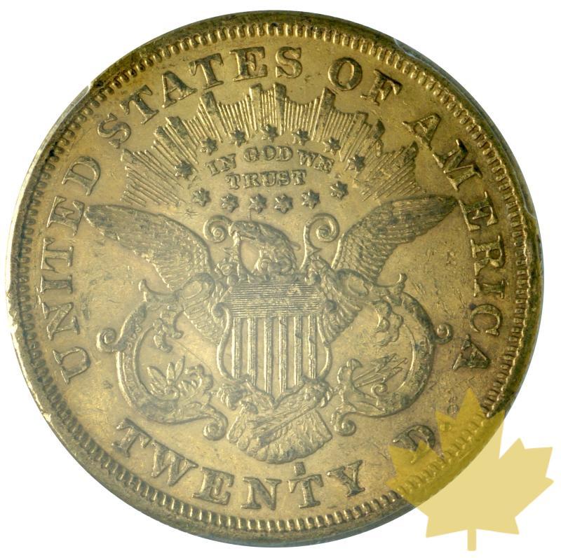 USA-1876S-20 Dollars-Liberty-PCGS AU55 - 20191008135253_20DOLLARS-1876S-AU55-2.JPG
