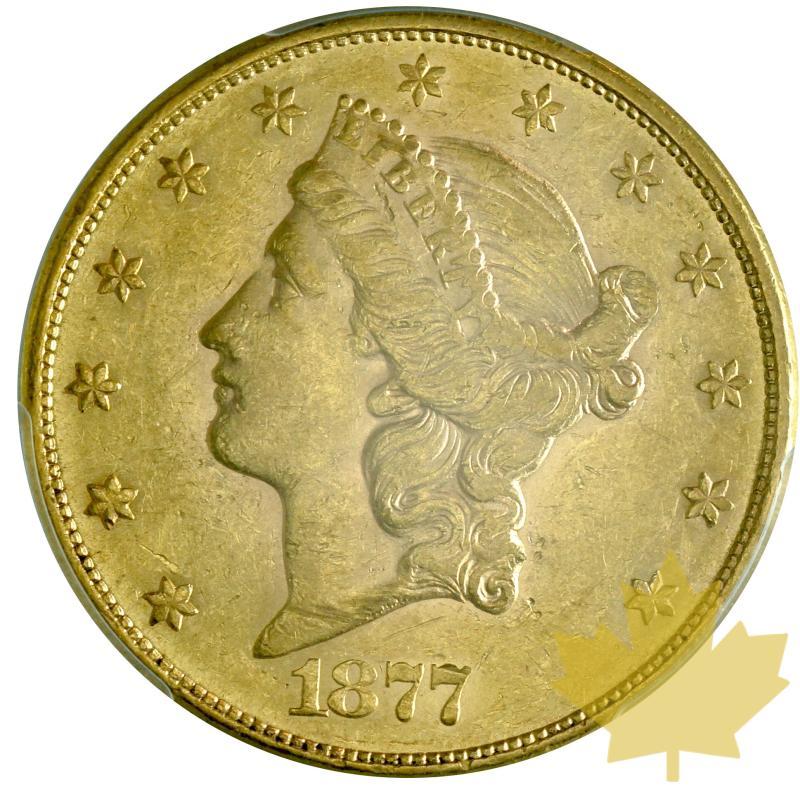 USA-1877-20 Dollars-Liberty-PCGS AU55 - 20191008135430_20DOLLARS-1877-AU55-1.JPG