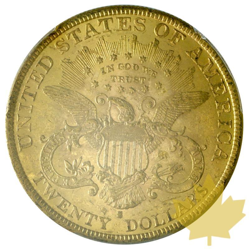 USA-1891 S-20 DOLLARS-Coronet Head-PCGS MS62 - 20191008144755_20DOLLARS-1891S-MS62-2.JPG