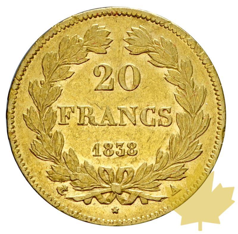 FRANCE-1838A-20 FRANCS-LOUIS PHILIPPE-PARIS-TTB-SUP - 20191015163832_20francs-1838-paris-2.JPG