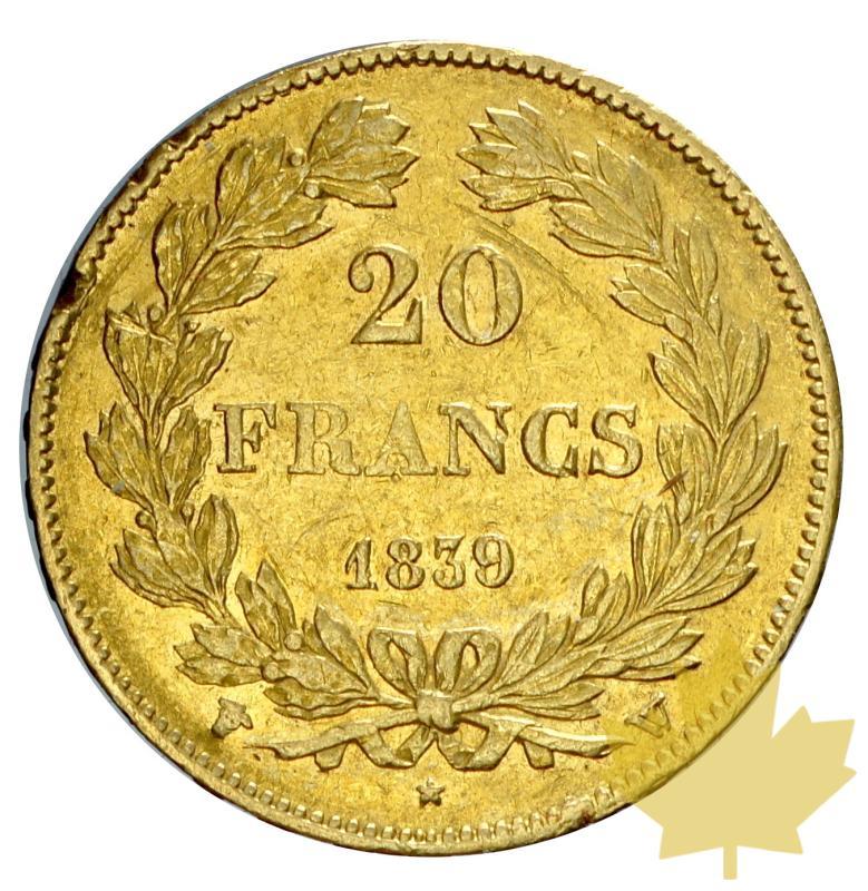 FRANCE-1839W-20 FRANCS-LOUIS PHILIPPE I-TTB - 20191015164510_20francs-1839-w-4.JPG