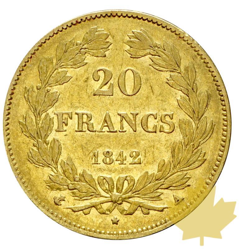FRANCE-1842A-20 FRANCS-LOUIS PHILIPPE-PARIS-TTB+ - 20191015164821_20francs-1842-paris-4.JPG