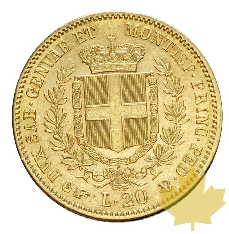 ITALIE-1850-20 LIRE-Vittorio Emanuele II-Torino-presque SUP - 20191018134531_20lire-1850-vittorio-em-10.JPG