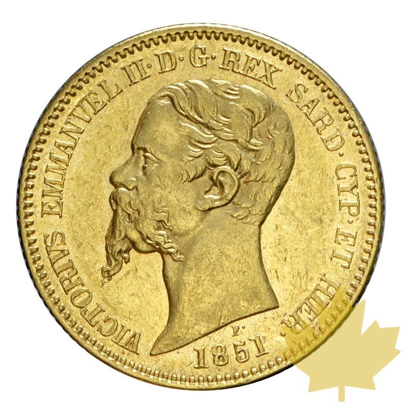 ITALIE-1851-20 LIRE-Vittorio Emanuele II-Torino-SUP-FDC - 20191018141547_20lire-1851-vittorio-em-7.JPG