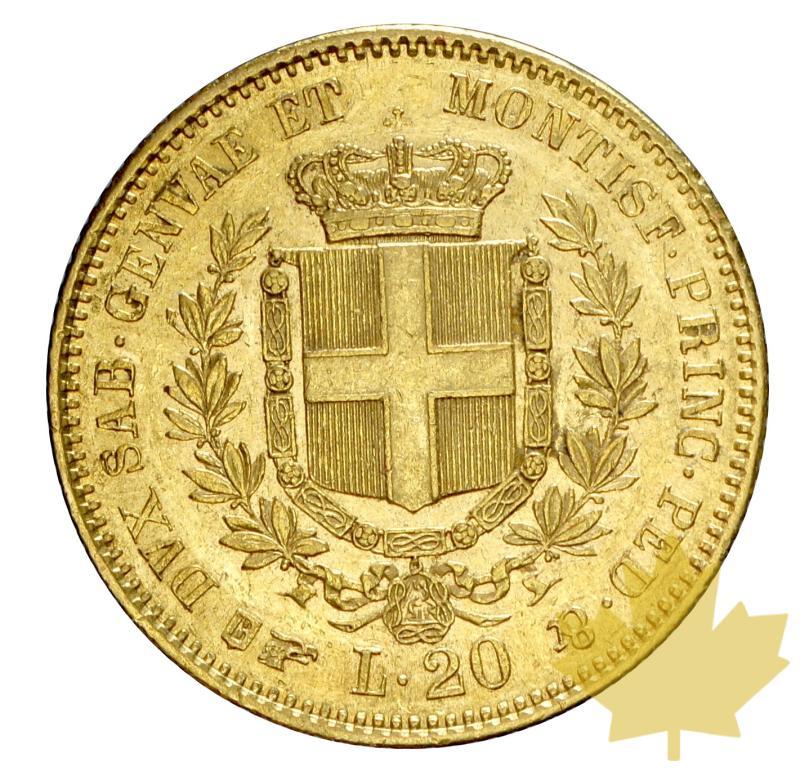 ITALIE-1851-20 LIRE-Vittorio Emanuele II-Torino-SUP-FDC - 20191018141547_20lire-1851-vittorio-em-8.JPG