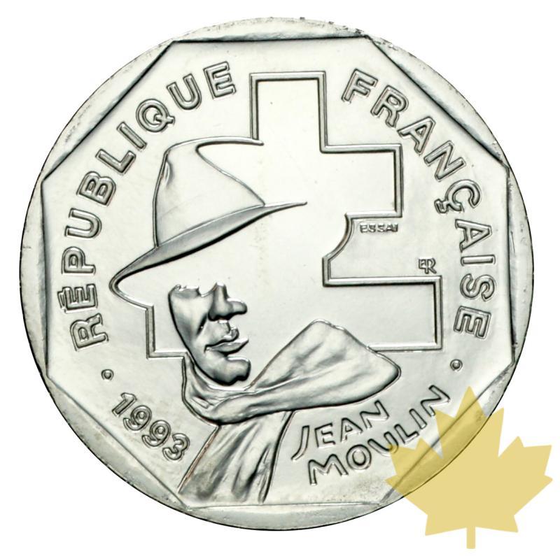 FRANCE-1993-Essai de 2 francs Jean Moulin-FDC - 20191128152428_essai-2francs1993-1.JPG