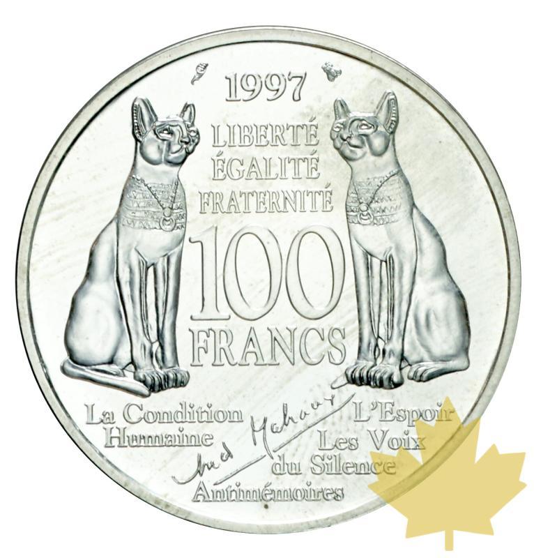 France-1997 100 Francs argent- Essai-Malraux-FDC - 20191128155706_essai-100francs-1997-2.JPG