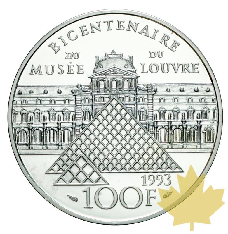 FRANCE-1993-ESSAI DE 100 FRANCS BICENTENAIRE DU LOUVRE-FDC - 20191128160357_essai-100francs-1993-2.JPG