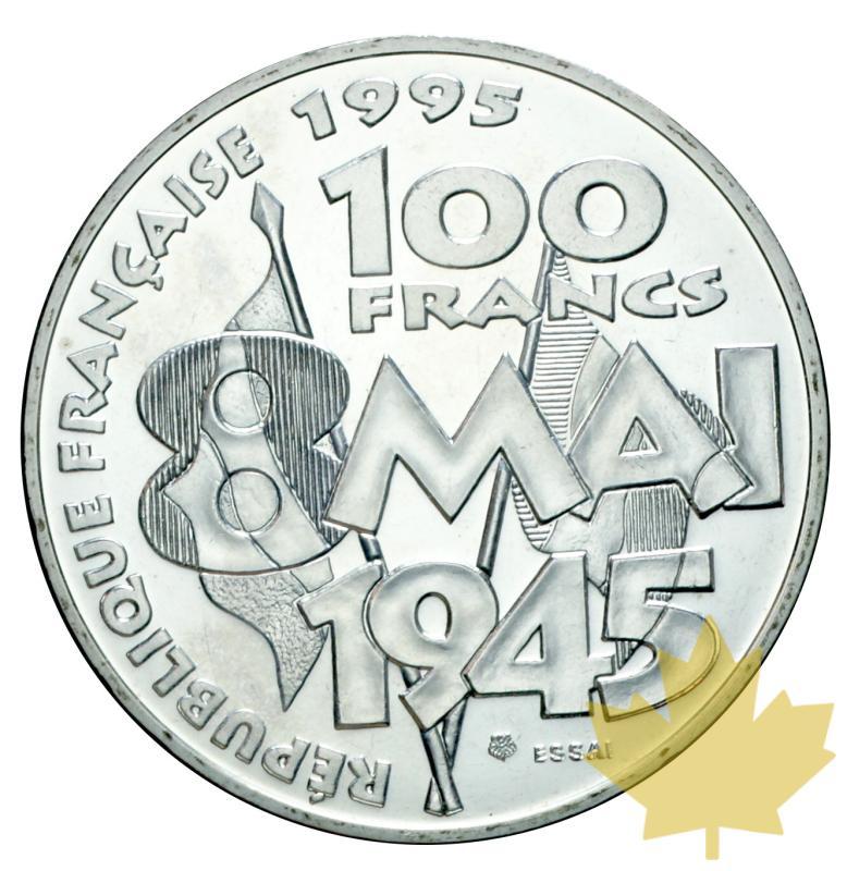 FRANCE-1995- ESSAI DE 100 FRANCS 8 Mai 1945/ PAX -FDC - 20191128160953_essai-100francs-1995-1.JPG
