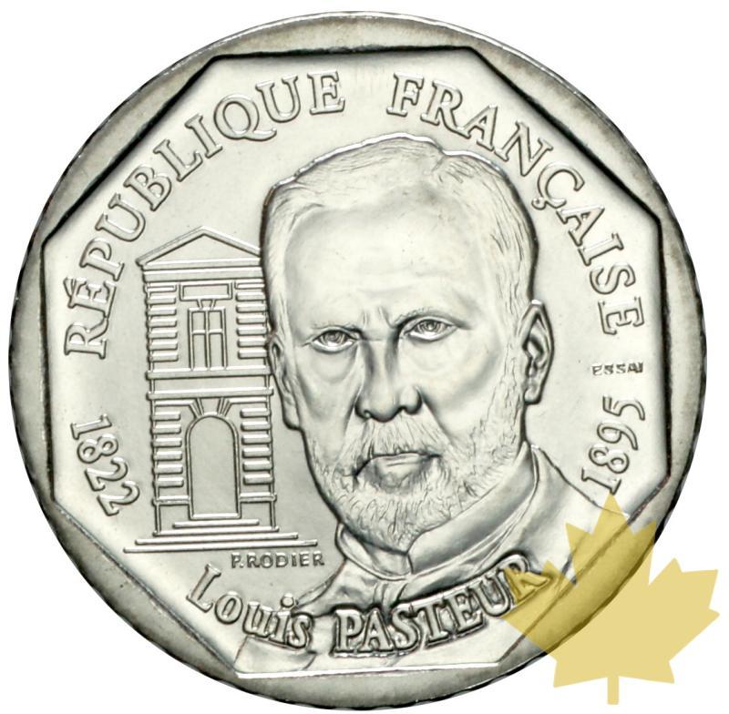 FRANCE-1995-ESSAI 2 francs Louis Pasteur 1995-FDC - 20191128163111_essai2francs1995-1.JPG