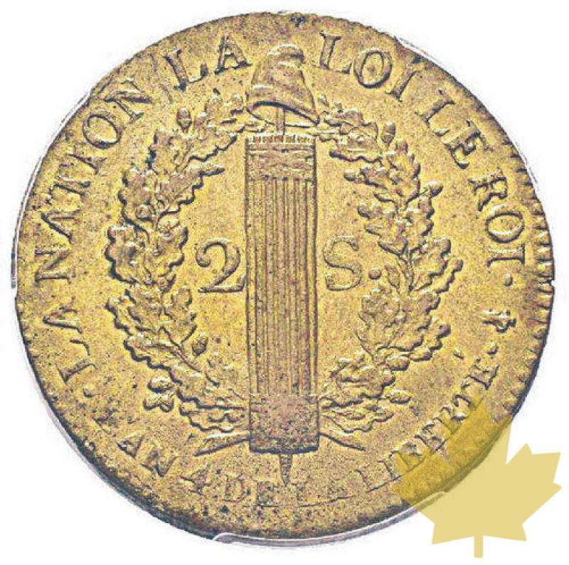 FRANCE-1792 A-2 SOL-Convention 1792-1795-PCGS AU58 - 20200106172719_2sol-1792-france.jpg