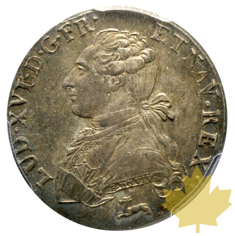 FRANCE-1787 R-24 sols tournois-Louis XVI-PCGS AU55 - 20200107101047_24SOLS-1787-ORLEANS-1.JPG