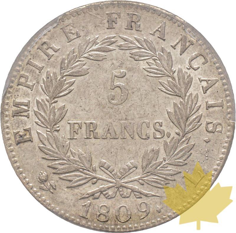 FRANCE-1809 L-5 FRANCS-BAYONNE-PCGS AU58 - 20200121105330_5francs-1809-bayonne-2.jpg