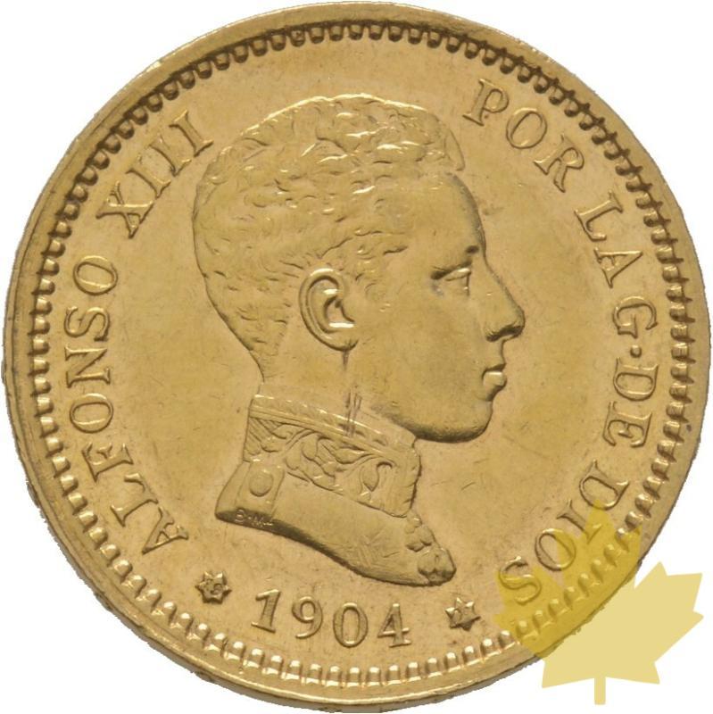 ESPAGNE-20 PESETAS 1904-SUP-FDC-Alfonso XIII-Très rare - 20200131103140_20pesetas-1904-1.jpg
