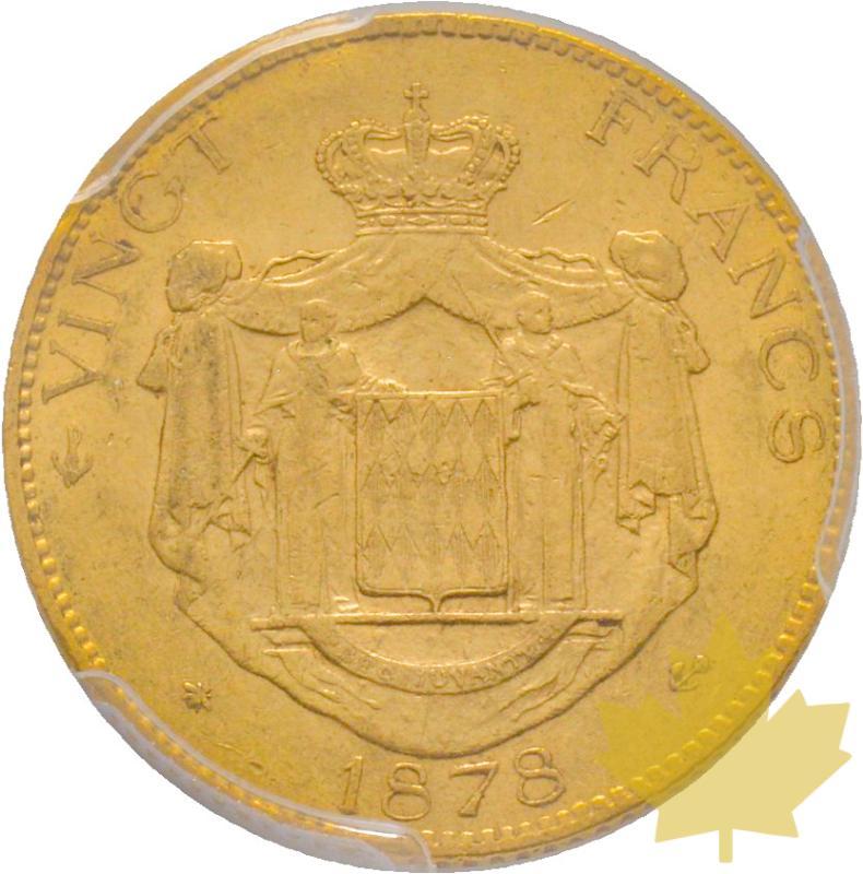 MONACO-1878 A-20 FRANCS-CHARLES III-PCGS AU58 - 20200219142614_monaco-20-francs-1878-A-2.jpg