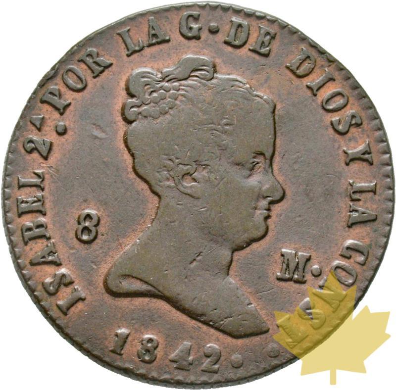 ESPAGNE-ISABEL II- 1842-8 MARAVEDIS-TTB - 20200219161732_Espagne-8-maravedis-1842-1.jpg
