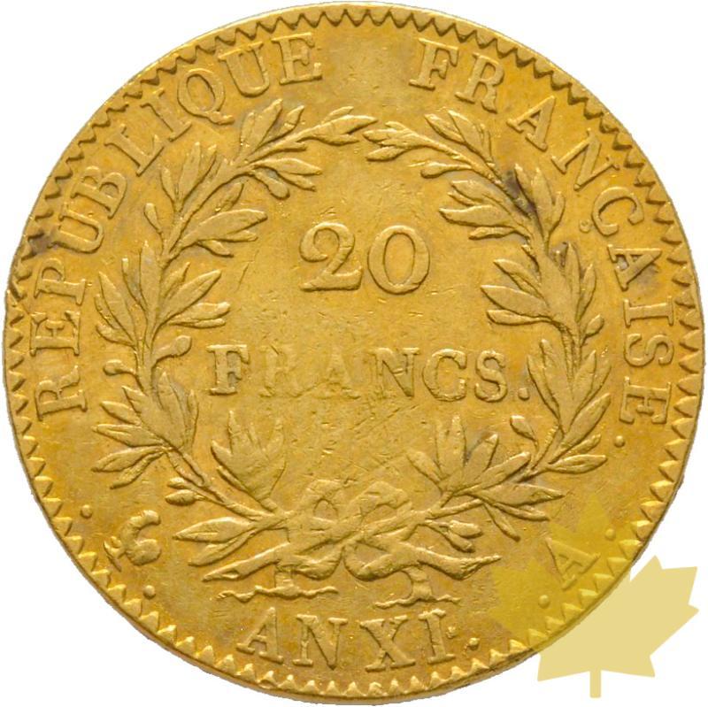 FRANCE-AN XI A-20 FRANCS-PARIS-1er Consul-TTB+ - 20200227103923_2r-ANXIA-20FRS-1erCONSUL.jpg
