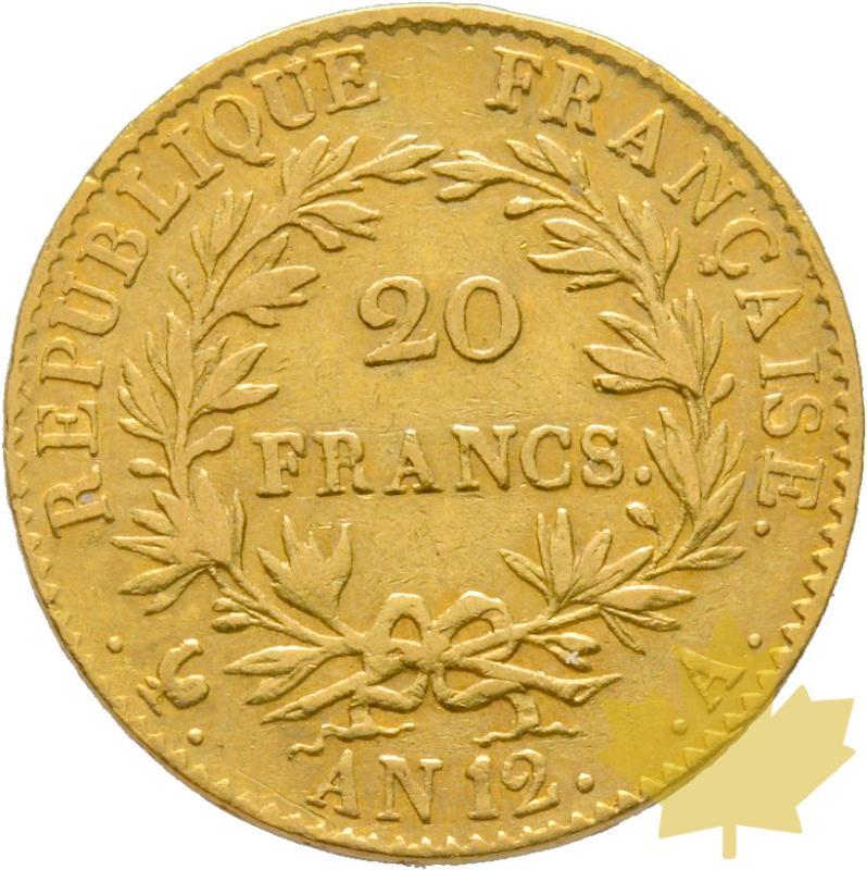 FRANCE-AN 12 A-20 FRANCS-PARIS-1er Consul-TTB+ - 20200227110605_7r-AN12A-20FRANCS-Napoleon.jpg