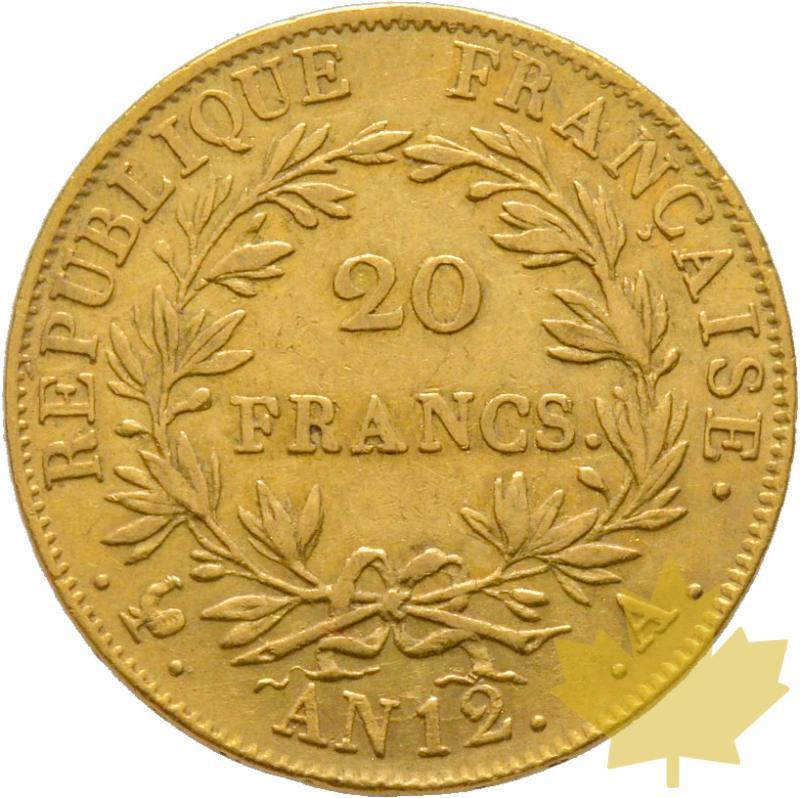 FRANCE-AN 12A-20 FRANCS-PARIS-Napoleon Empereur-TTB+ - 20200227114458_11r-AN12A-20FRANCS-Empereur.jpg