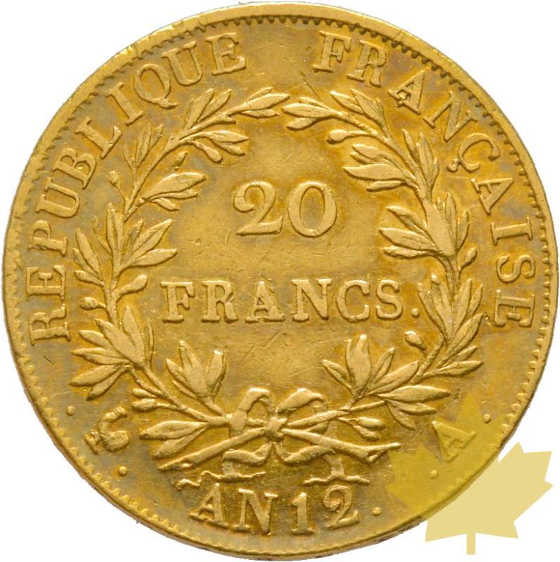 FRANCE-AN 12A-20 FRANCS-PARIS-Napoleon Empereur-TTB-SUP - 20200227115055_13r-AN12A-20FRANCS-Empereur.jpg