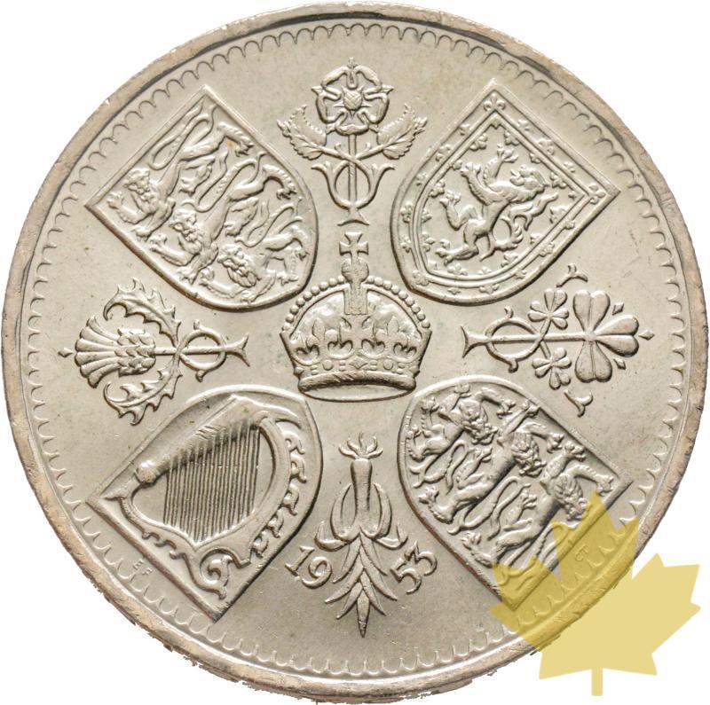 GRANDE-BRETAGNE-1953-5 Shillings-FDC - 20200227165518_UK-5-shillins-1953-2.jpg