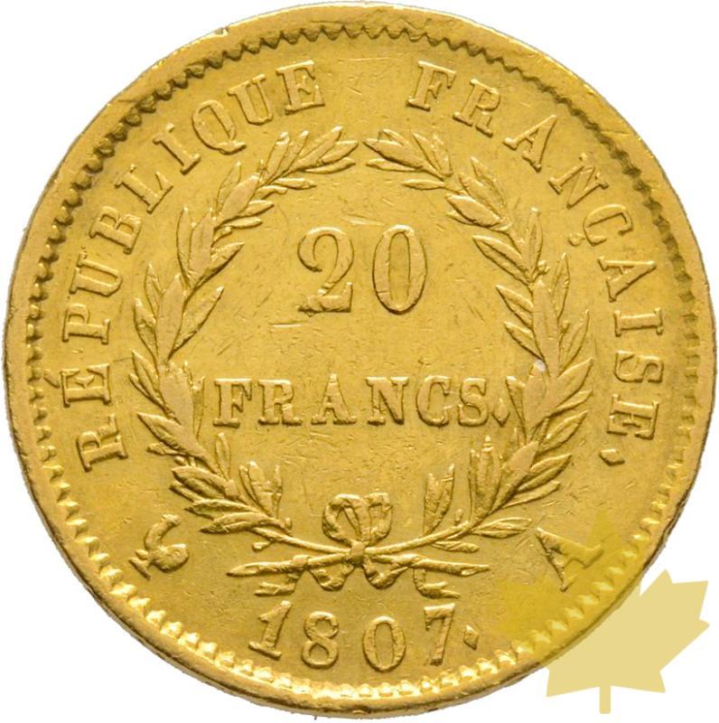 FRANCE-1807A-20 FRANCS-PARIS-Napoleon 1er-Tête nue-TTB+ - 20200302124109_34a-1807A-20FRs-Napoleon.jpg