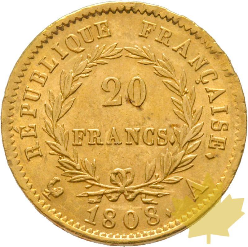 FRANCE-1808A-20 FRANCS-PARIS-Napoleon 1er-SUP-FDC - 20200302130235_41r-1808A-20FRs-Napoleon.jpg