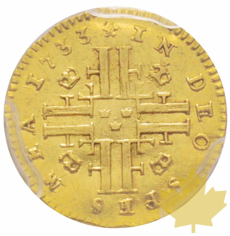 SUEDE-1733-1/4 DUCAT-Frederik I -PCGS MS62 - 20200514100521_SWEDEN-1733-DUCAT.jpg