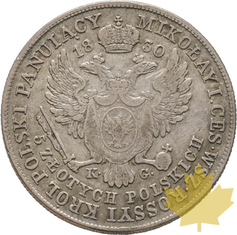 POLOGNE-1830 KG-5 ZLOTY-Nicholas I-TTB-Rare - 20200525151724_5ZLOTYCH-1830-2.jpg