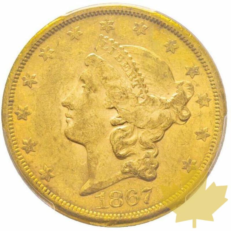USA-1867S-20 DOLLARS-PCGS MS60-Très rare - 20200609133000_20dollars-1867s-rare1.jpg