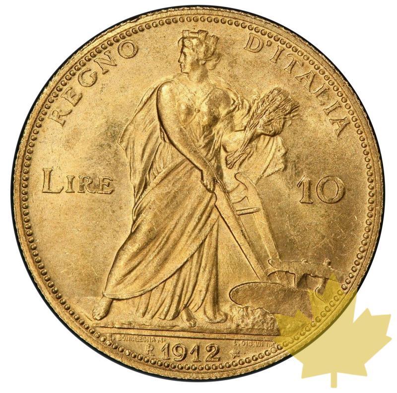 ITALIE-1912-10 LIRE-VITTORIO EMANUELE III-Aratrice-PCGS MS64+ - 20200617170826_10LIRE-1912-FDC2.jpg