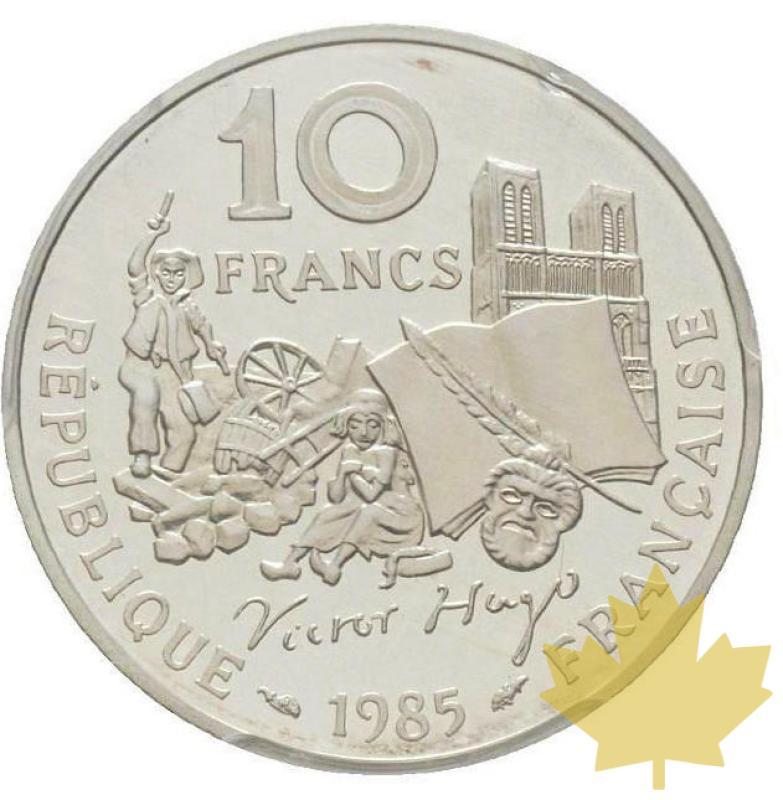 FRANCE-1985-10 FRANCS-VICTOR HUGO-PIEFORT-PCGS SP66 - 20200624140056_piefort1986-hugo.jpg