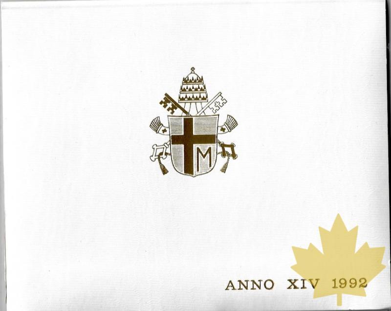 VATICAN-1992-Jean Paul II-SERIE FDC - 20200625170320_VATICAN-1992-2.jpg