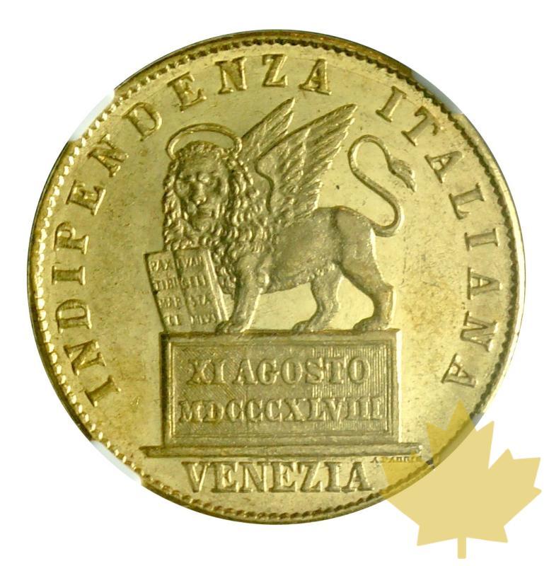 ITALIE-1848-VENEZIA-20 LIRE Governo Provvisorio-NGC MS61 Rare - 20200701164159_20LIRE-VENEZIA-FDC-1.JPG