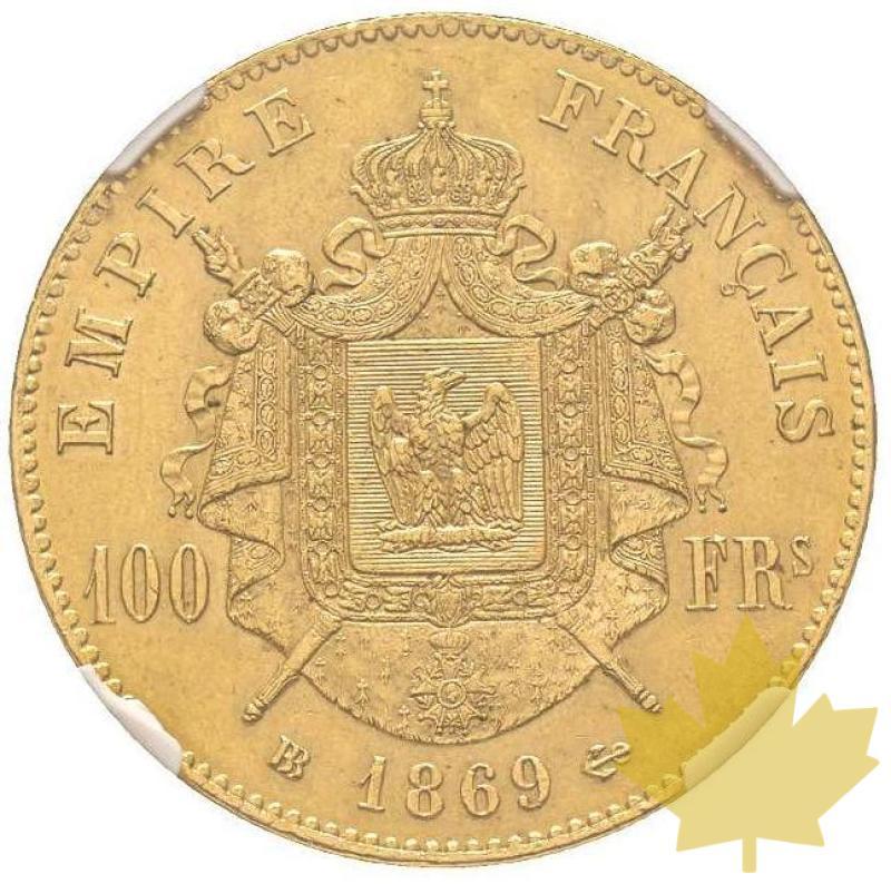 FRANCE-1869BB-100 FRANCS-NAPOLEON III-NGC MS61 - 20200702154739_100francs1869BB.jpg