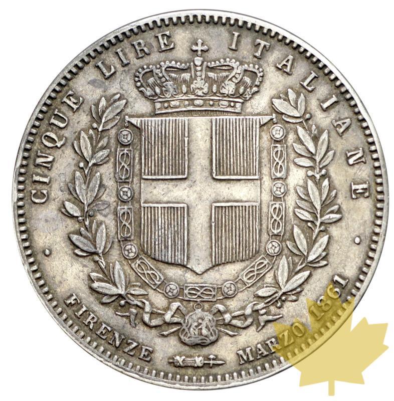 ITALIE-1861F-5 Lire-Vittorio Emanuele II-TTB - 20200702170334_5lire-1861-firenze-.JPG