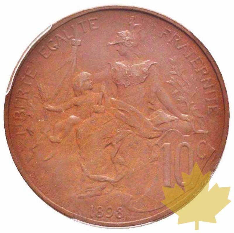 FRANCE-1898-10 CENTIMES DUPUIS-PIEFORT-PCGS SP63BN - 20200906103855_10CENTIMES1898-PIEFORT.jpg
