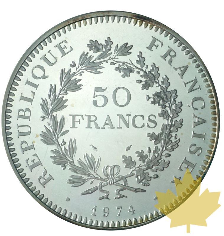 FRANCE-1974-50 FRANCS HERCULE-PIEFORT ARGENT-PCGS SP67 - 20200911124344_50FRANCS-PIEFORT-1974-2.JPG