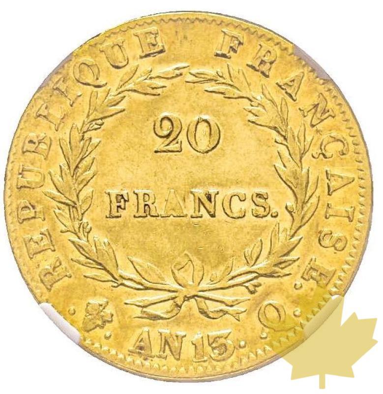 FRANCE-AN 13Q-20 FRANCS-Premier Empire 1804-1814-NGC XF45 - 20201002135849_20francs-an13-perpignan-1.jpg